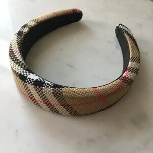 Burberry Check Woven Headband